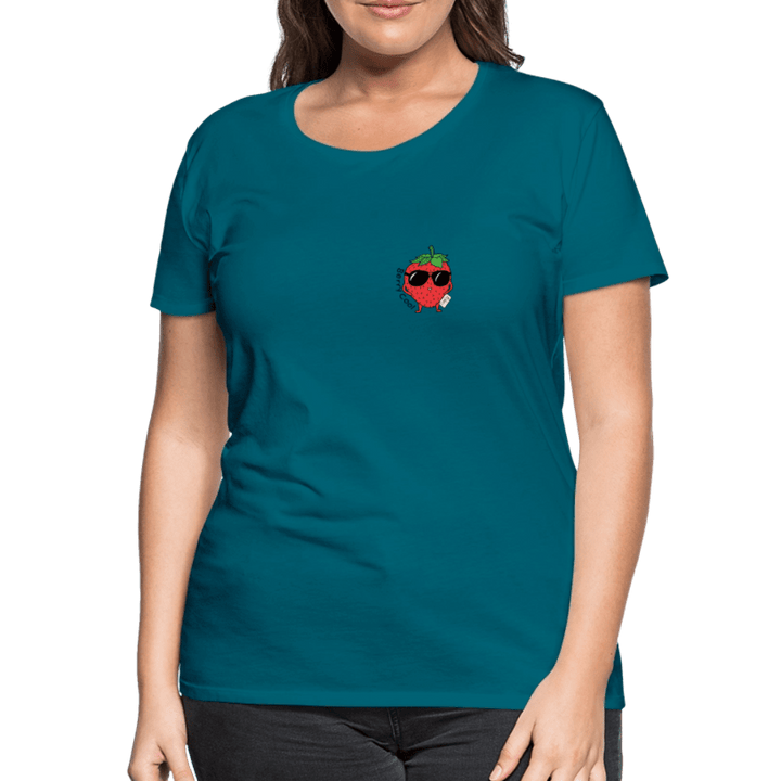 Berry Cool - Premium Dame T-shirt - Dame premium T-shirt - marineblå - Dajlig.dk