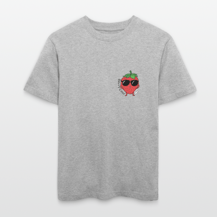 Berry Cool - Unisex T-shirt - Stanley/Stella Relaxed Fit økologisk unisex - T-shirt Sparker - grå meleret - Dajlig.dk