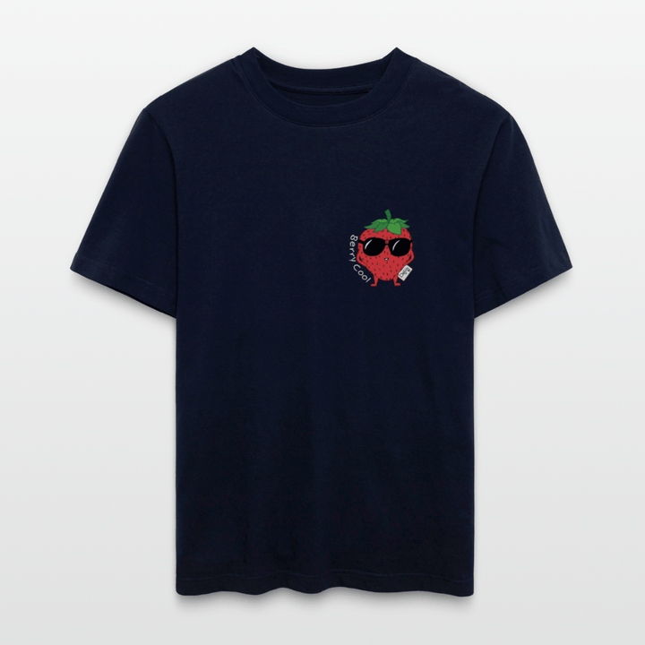 Berry Cool - Unisex T-shirt - Stanley/Stella Relaxed Fit økologisk unisex - T-shirt Sparker - navy - Dajlig.dk