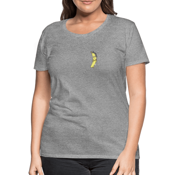 BraNana - Premium Dame T-shirt - Dame premium T-shirt - grå meleret - Dajlig