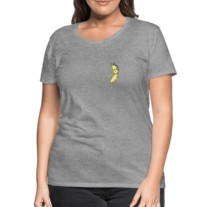 BraNana - Premium Dame T-shirt - Dame premium T-shirt - grå meleret - Dajlig.dk