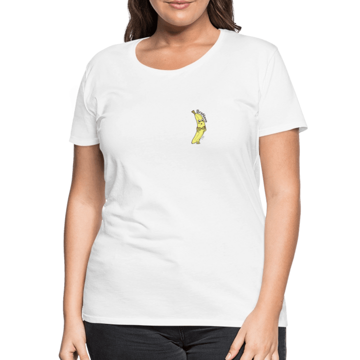 BraNana - Premium Dame T-shirt - Dame premium T-shirt - hvid - Dajlig.dk