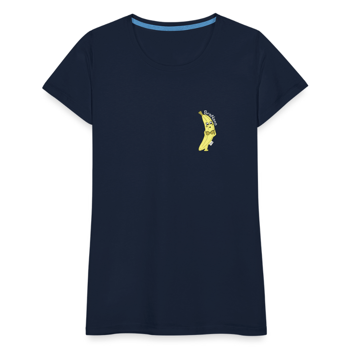 BraNana - Premium Dame T-shirt - Dame premium T-shirt - marineblå - Dajlig.dk