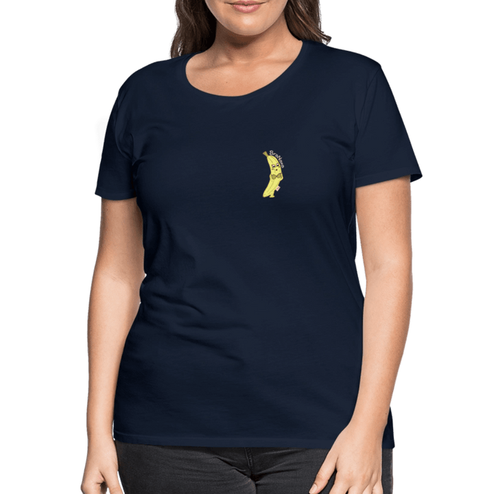 BraNana - Premium Dame T-shirt - Dame premium T-shirt - marineblå - Dajlig.dk