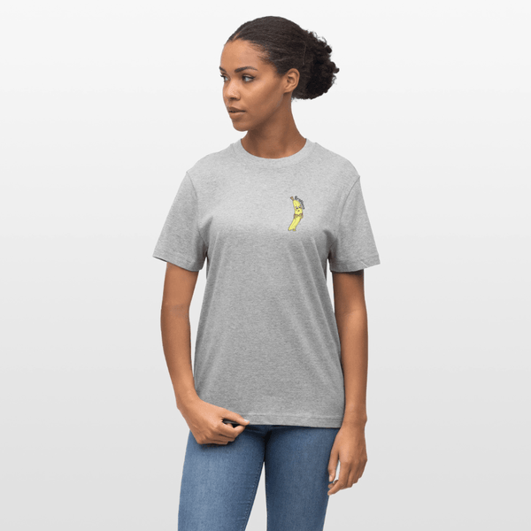 BraNana - Unisex T-shirt - Stanley/Stella Relaxed Fit økologisk unisex - T-shirt Sparker - hvid grå - Dajlig
