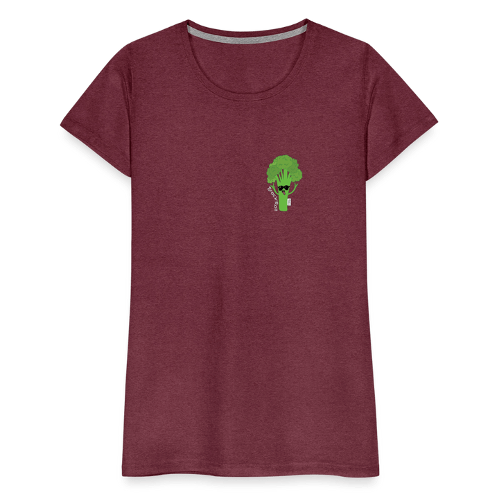 Broc'n'Roll - Premium Dame T-shirt - Dame premium T-shirt - bordeaux meleret - Dajlig