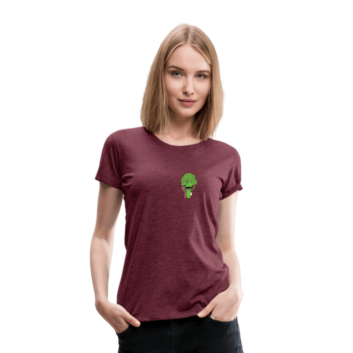 Broc'n'Roll - Premium Dame T-shirt - Dame premium T-shirt - bordeaux meleret - Dajlig