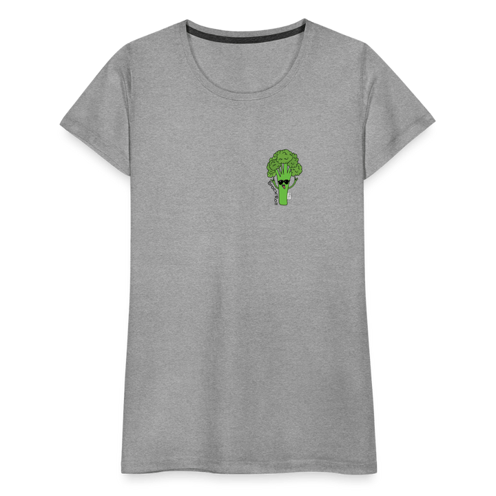Broc'n'Roll - Premium Dame T-shirt - Dame premium T-shirt - grå meleret - Dajlig