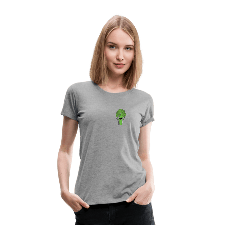 Broc'n'Roll - Premium Dame T-shirt - Dame premium T-shirt - grå meleret - Dajlig