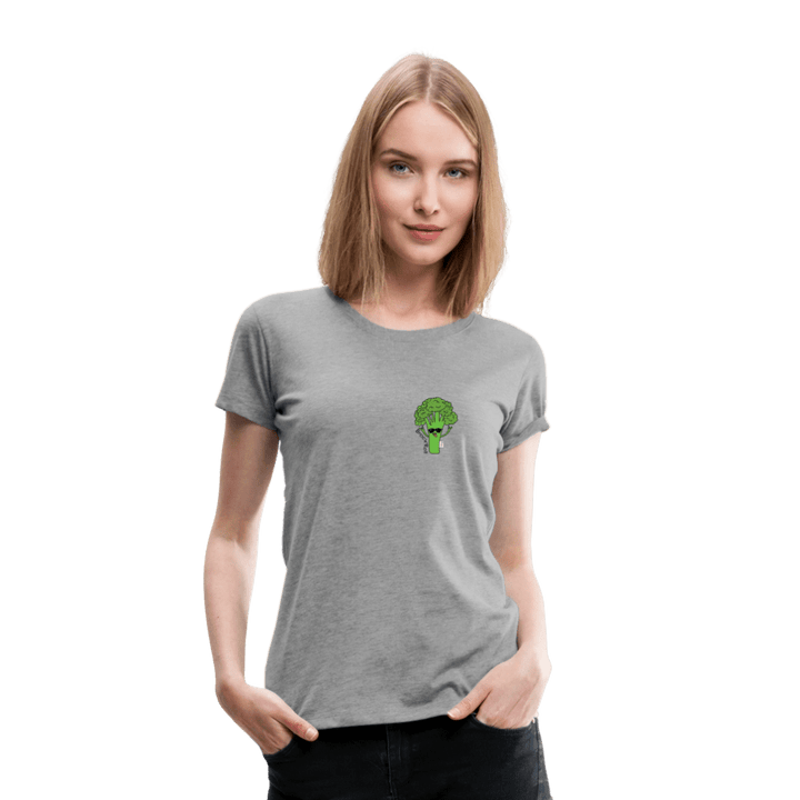 Broc'n'Roll - Premium Dame T-shirt - Dame premium T-shirt - grå meleret - Dajlig.dk