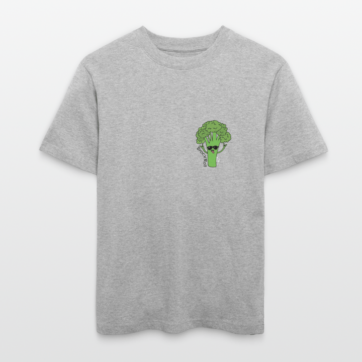 Broc'n'Roll - Unisex T-shirt - Stanley/Stella Relaxed Fit økologisk unisex - T-shirt Sparker - grå meleret - Dajlig.dk