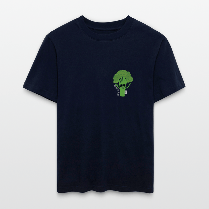 Broc'n'Roll - Unisex T-shirt - Stanley/Stella Relaxed Fit økologisk unisex - T-shirt Sparker - navy - Dajlig.dk