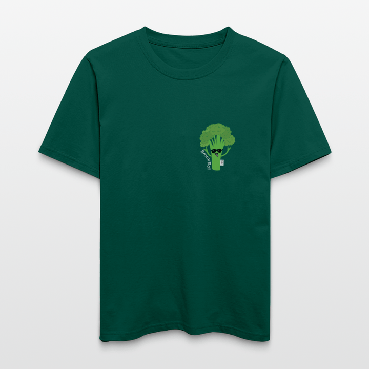 Broc'n'Roll - Unisex T-shirt - Stanley/Stella Relaxed Fit økologisk unisex - T-shirt Sparker - skovgrøn - Dajlig.dk