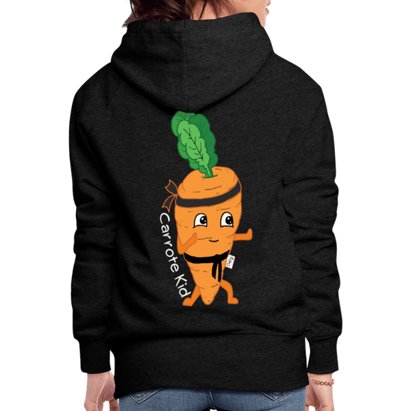 Carrote Kid - Dame Hættetrøje - Dame Premium hættetrøje - charcoal - Dajlig