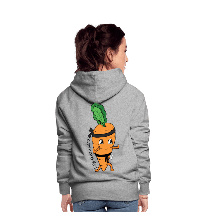 Carrote Kid - Dame Hættetrøje - Dame Premium hættetrøje - grå meleret - Dajlig