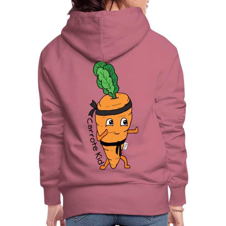 Carrote Kid - Dame Hættetrøje - Dame Premium hættetrøje - rødviolet - Dajlig