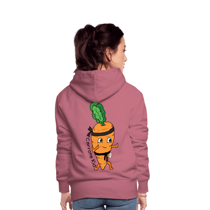 Carrote Kid - Dame Hættetrøje - Dame Premium hættetrøje - rødviolet - Dajlig