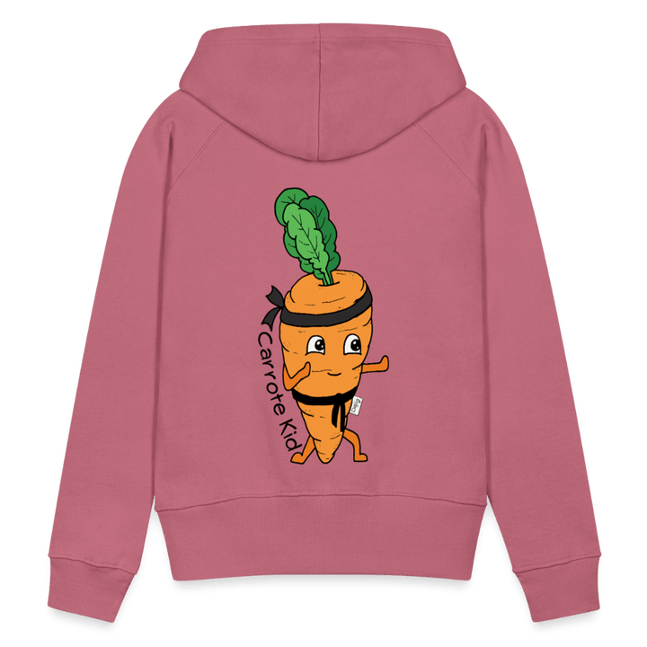 Carrote Kid - Dame Hættetrøje - Dame Premium hættetrøje - rødviolet - Dajlig