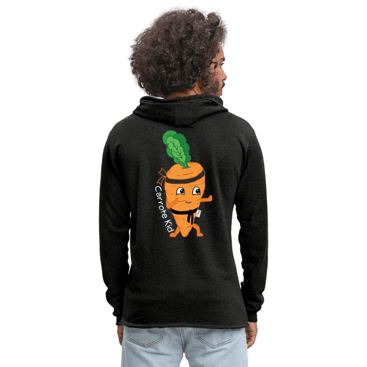 Carrote Kid - Let Unisex Hættetrøje - Let sweatshirt med hætte, unisex - charcoal - Dajlig.dk