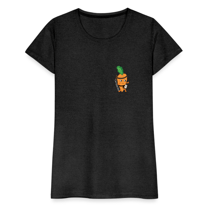 Carrote Kid - Premium Dame T-shirt - Dame premium T-shirt - charcoal - Dajlig.dk