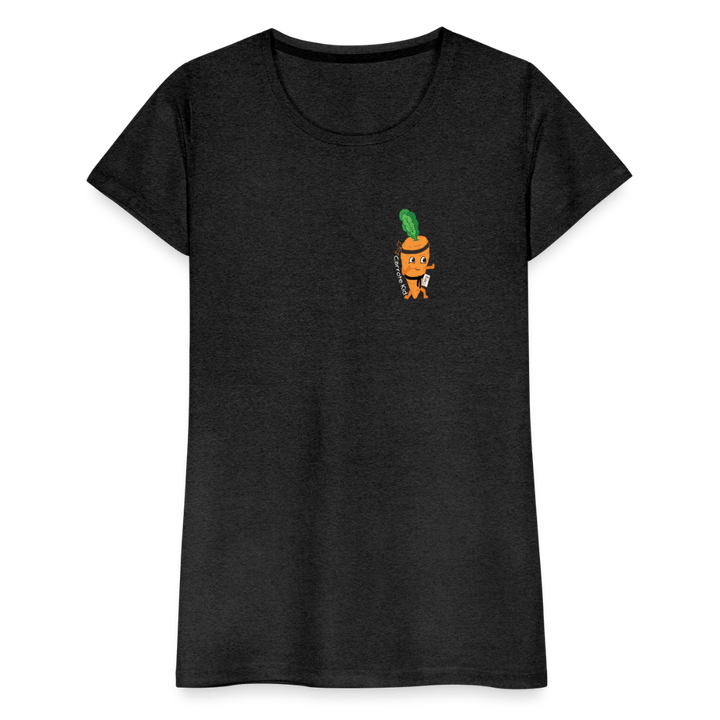 Carrote Kid - Premium Dame T-shirt - Dame premium T-shirt - charcoal - Dajlig
