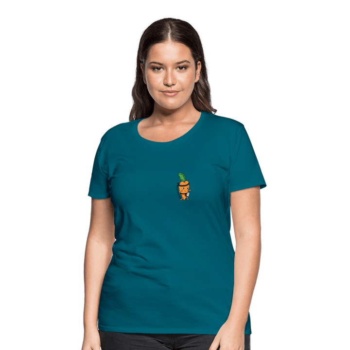 Carrote Kid - Premium Dame T-shirt - Dame premium T-shirt - divablå - Dajlig.dk