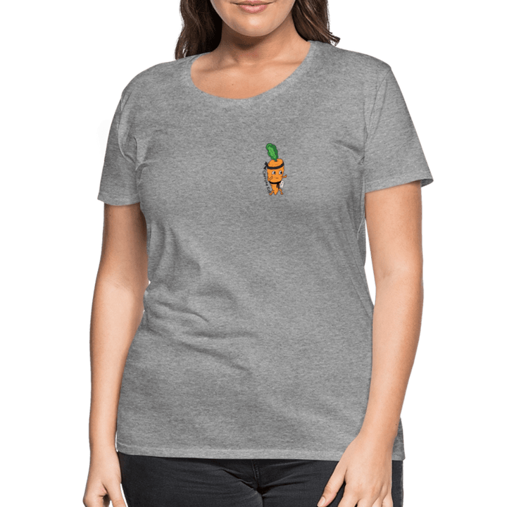 Carrote Kid - Premium Dame T-shirt - Dame premium T-shirt - grå meleret - Dajlig