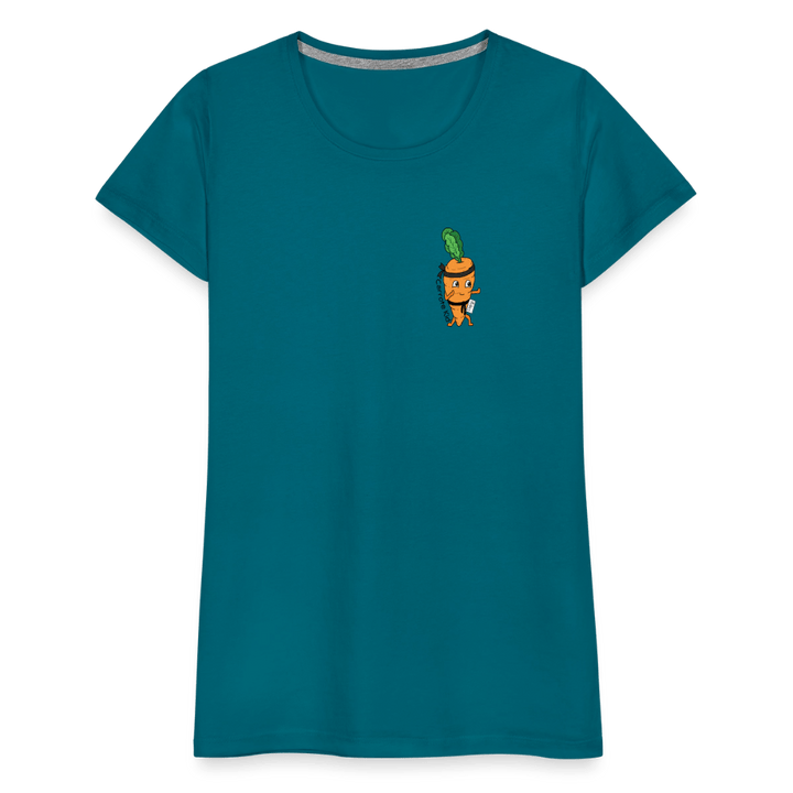 Carrote Kid - Premium Dame T-shirt - Dame premium T-shirt - grå meleret - Dajlig