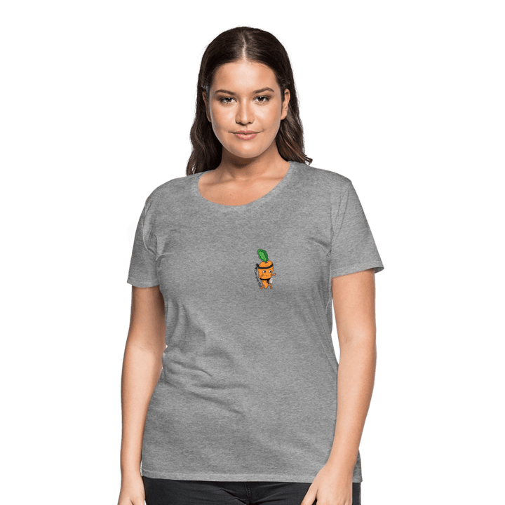 Carrote Kid - Premium Dame T-shirt - Dame premium T-shirt - grå meleret - Dajlig.dk