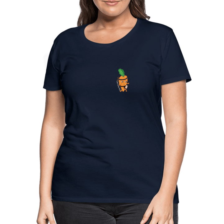 Carrote Kid - Premium Dame T-shirt - Dame premium T-shirt - marineblå - Dajlig.dk