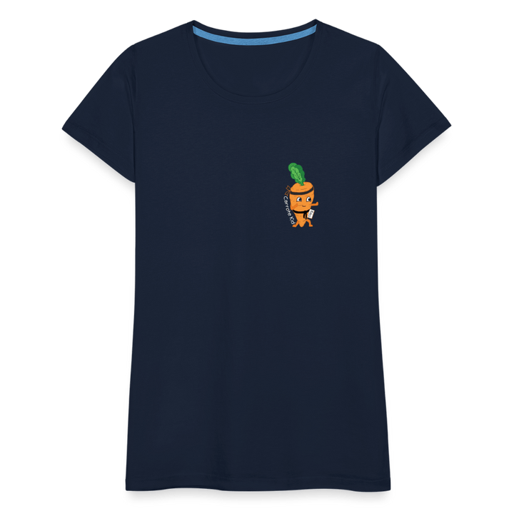 Carrote Kid - Premium Dame T-shirt - Dame premium T-shirt - marineblå - Dajlig.dk