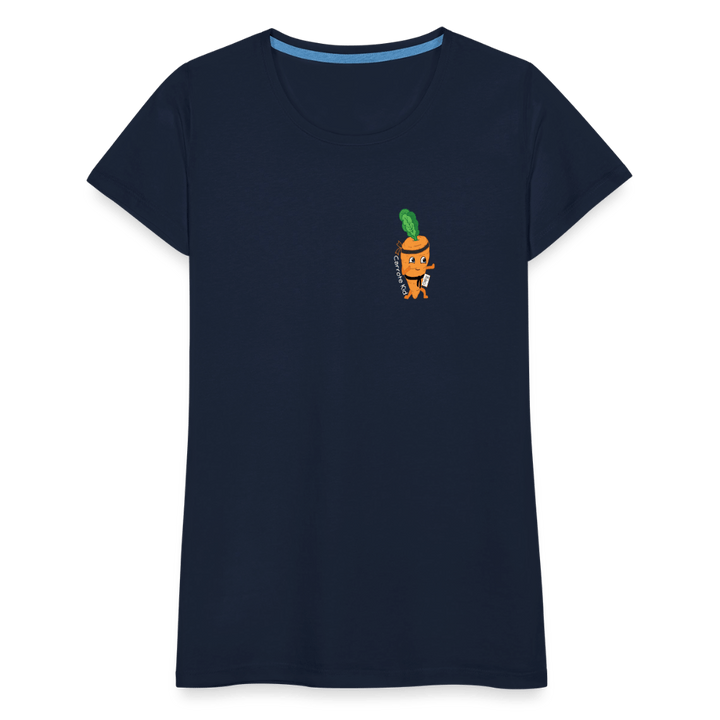 Carrote Kid - Premium Dame T-shirt - Dame premium T-shirt - marineblå - Dajlig