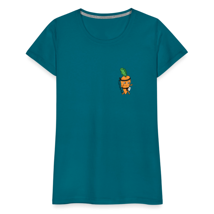 Carrote Kid - Premium Dame T-shirt - Dame premium T-shirt - marineblå - Dajlig.dk