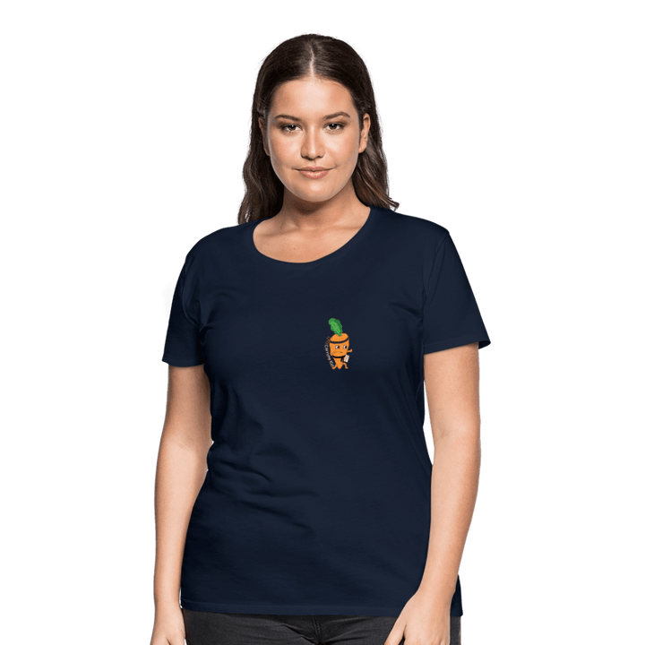 Carrote Kid - Premium Dame T-shirt - Dame premium T-shirt - marineblå - Dajlig.dk