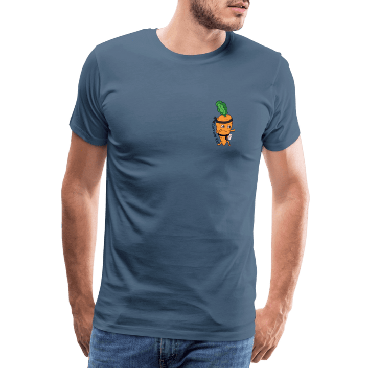 Carrote Kid - Premium Herre T-shirt - Herre premium T-shirt - gråbrun - Dajlig.dk