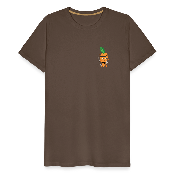 Carrote Kid - Premium Herre T-shirt - Herre premium T-shirt - gråbrun - Dajlig.dk