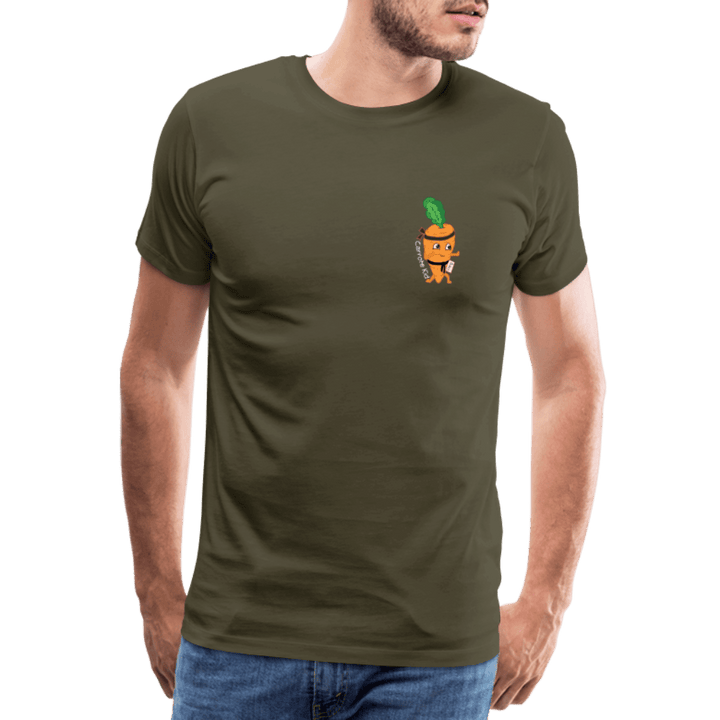 Carrote Kid - Premium Herre T-shirt - Herre premium T-shirt - kaki - Dajlig.dk