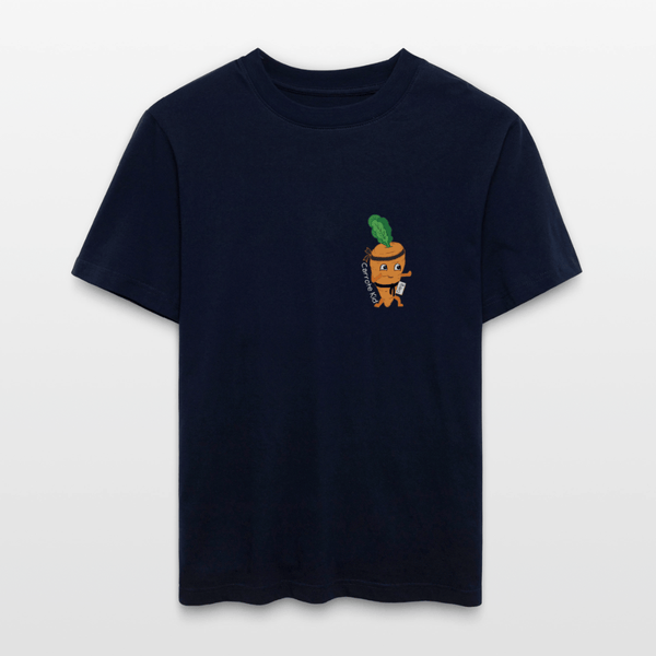 Carrote Kid - Unisex T-shirt - Stanley/Stella Relaxed Fit økologisk unisex - T-shirt Sparker - navy - Dajlig.dk