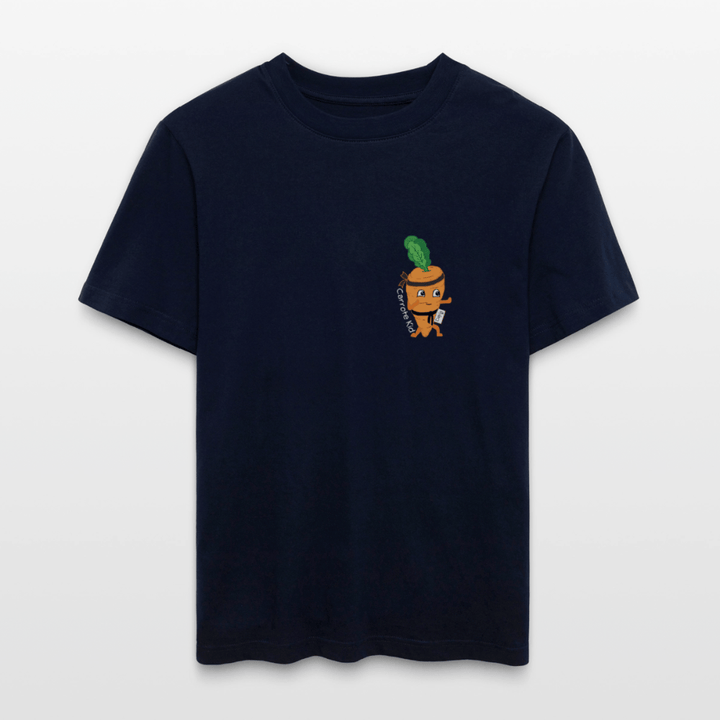 Carrote Kid - Unisex T-shirt - Stanley/Stella Relaxed Fit økologisk unisex - T-shirt Sparker - navy - Dajlig.dk