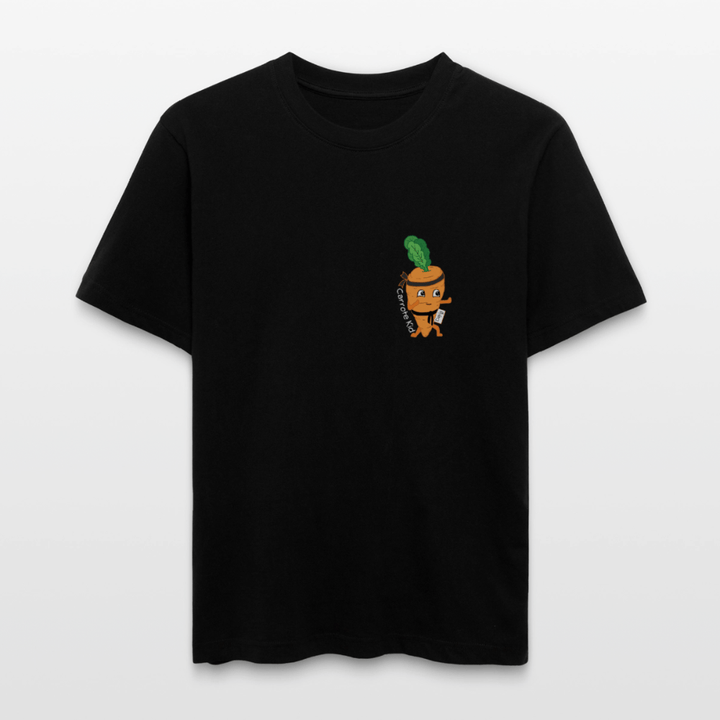 Carrote Kid - Unisex T-shirt - Stanley/Stella Relaxed Fit økologisk unisex - T-shirt Sparker - sort - Dajlig.dk