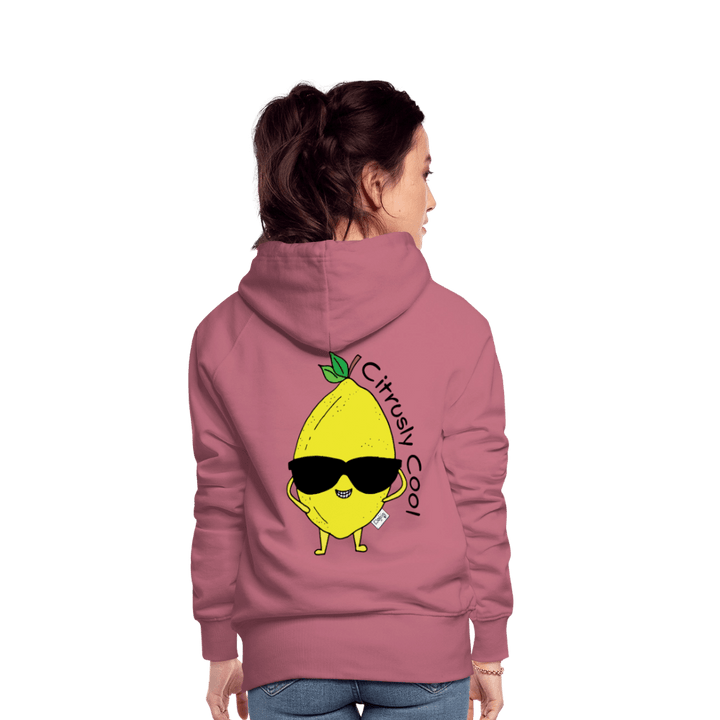 Citrusly Cool - Dame Hættetrøje - Dame Premium hættetrøje - rødviolet - Dajlig