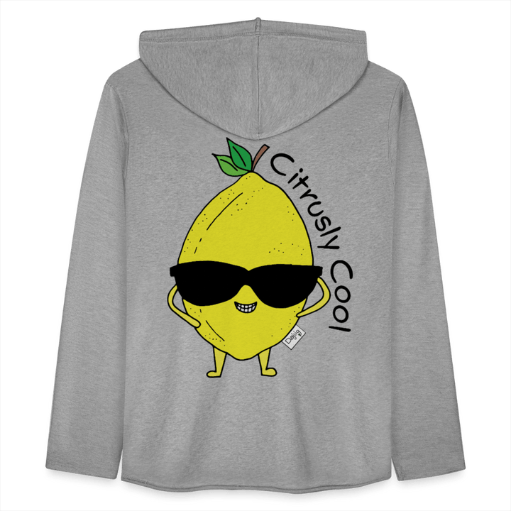 Citrusly Cool - Let Unisex Hættetrøje - Let sweatshirt med hætte, unisex - charcoal - Dajlig.dk