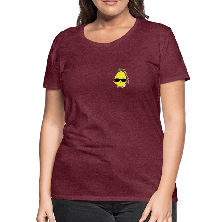 Citrusly Cool - Premium Dame T-shirt - Dame premium T-shirt - charcoal - Dajlig.dk