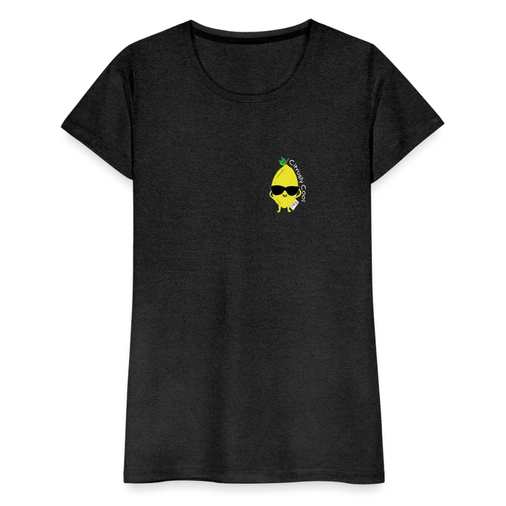 Citrusly Cool - Premium Dame T-shirt - Dame premium T-shirt - charcoal - Dajlig