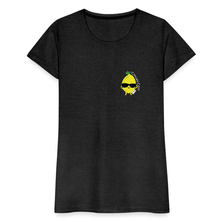 Citrusly Cool - Premium Dame T-shirt - Dame premium T-shirt - charcoal - Dajlig.dk