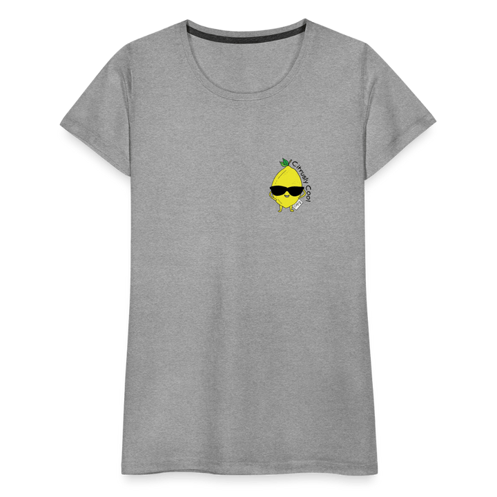 Citrusly Cool - Premium Dame T-shirt - Dame premium T-shirt - divablå - Dajlig.dk