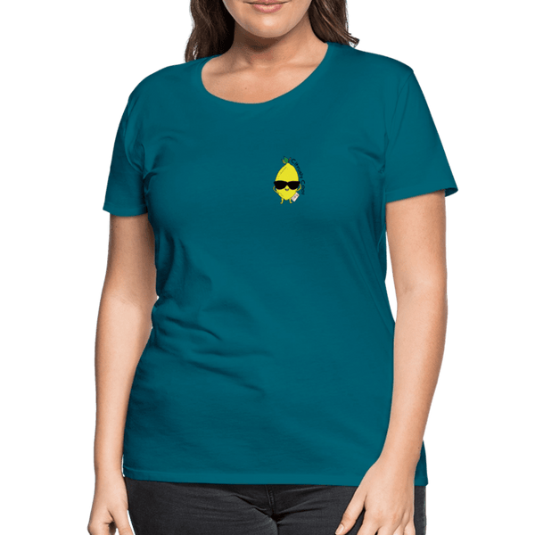 Citrusly Cool - Premium Dame T-shirt - Dame premium T-shirt - divablå - Dajlig