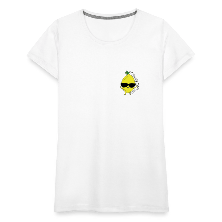 Citrusly Cool - Premium Dame T-shirt - Dame premium T-shirt - grå meleret - Dajlig.dk