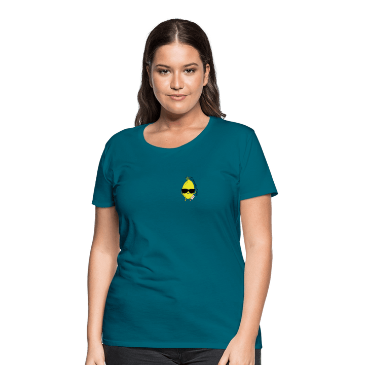Citrusly Cool - Premium Dame T-shirt - Dame premium T-shirt - grå meleret - Dajlig
