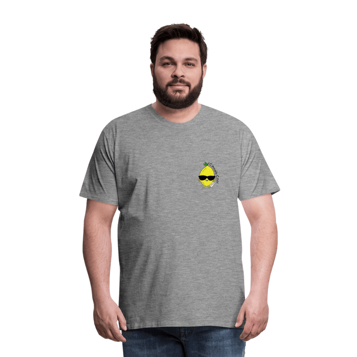 Citrusly Cool - Premium Herre T-shirt - Herre premium T-shirt - grå meleret - Dajlig.dk